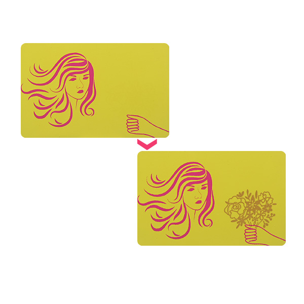 NFC光變智能卡NFC遇紫外線(xiàn)變色智能卡